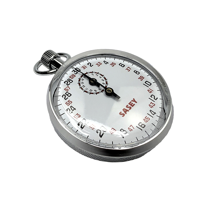 Mechanische Stoppuhr, Metall-Stoppuhr, Timer mit Pausenfunktion 0,1 S / Physik / Laborinstrumente
