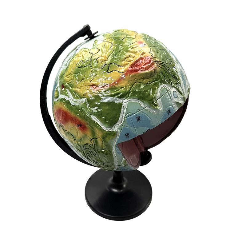 Geographieunterrichtsmodell, Modell der inneren Struktur der Erde, Globusmodell der inneren Struktur der Erde