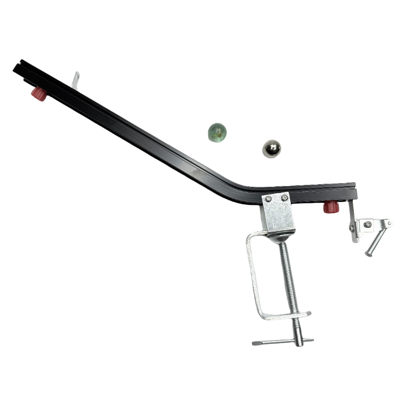 Schulphysik-Laborinstrument, wissenschaftliches Experiment, Kollisionstestgerät zur Überprüfung des Impulserhaltungssatzes