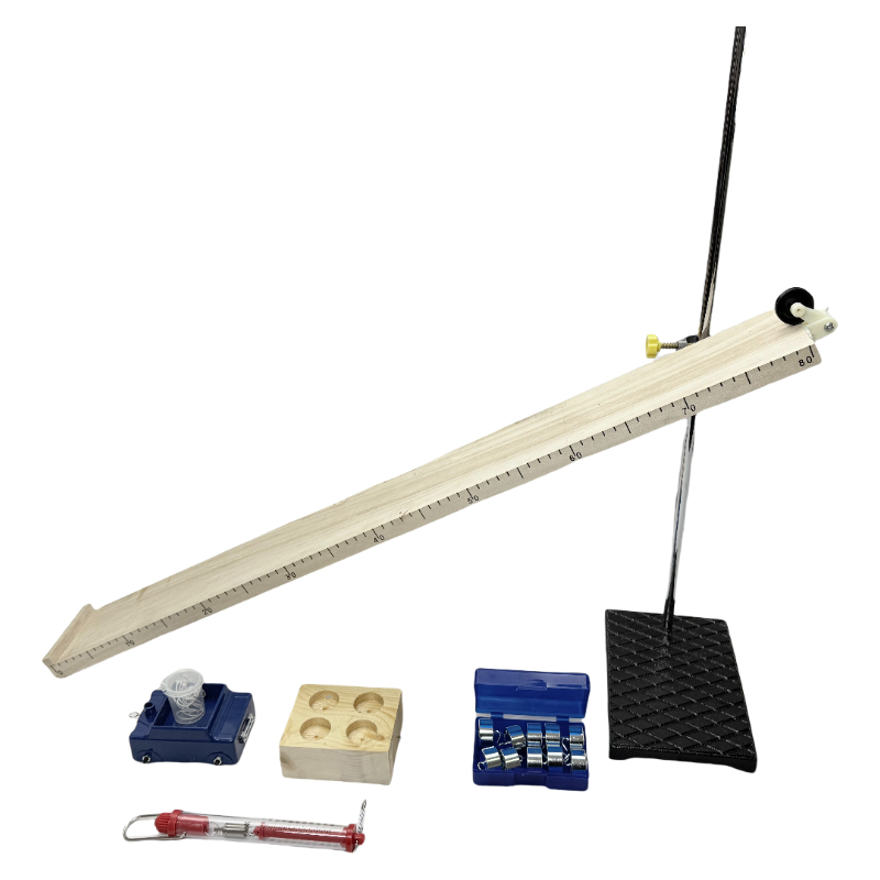 Einfaches Reibungstestgerät für physikalische Experimente, pädagogisches Demonstrationsmaterial/schiefe Ebene und Trolley