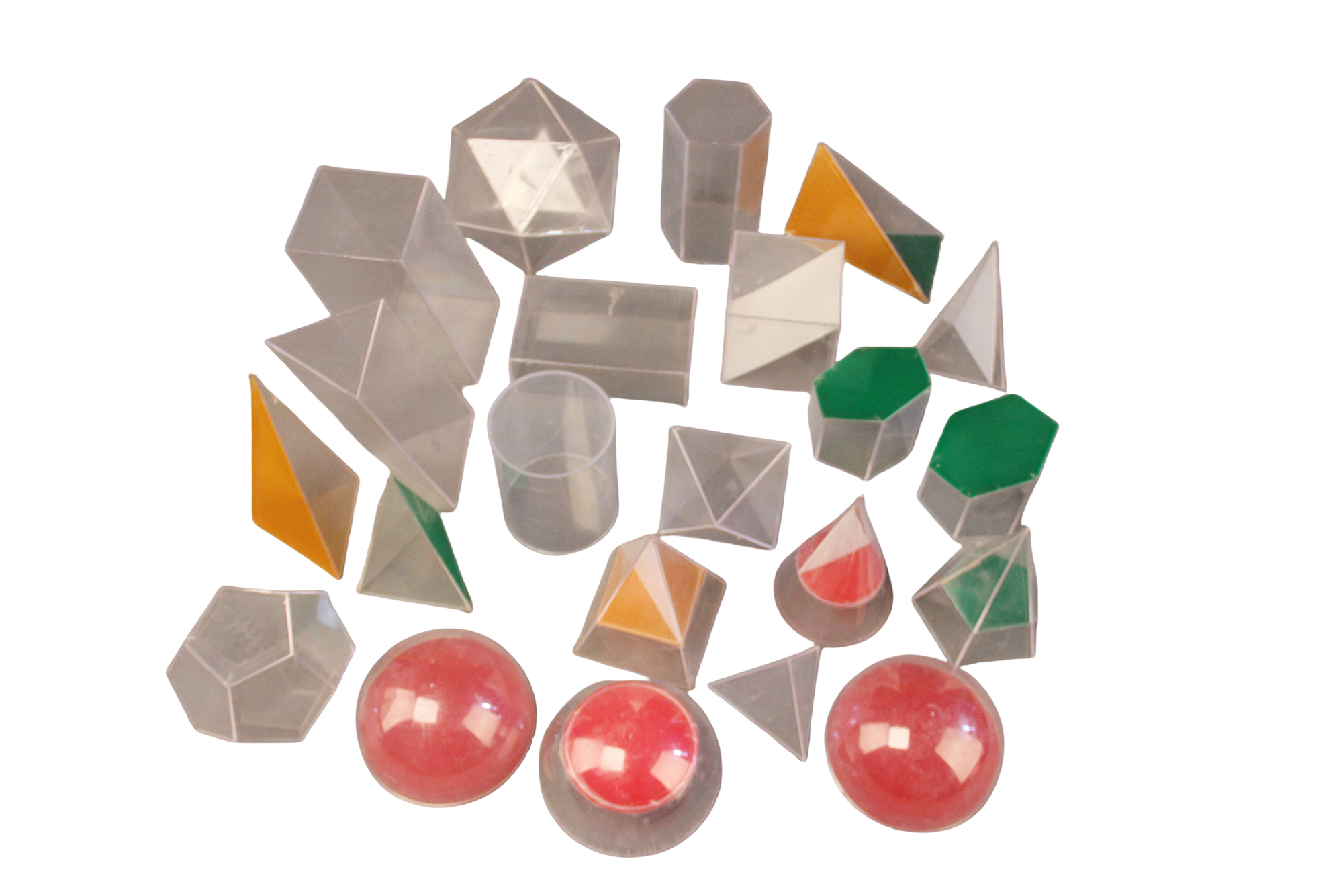 Pädagogischer geometrischer Kunststoffsatz