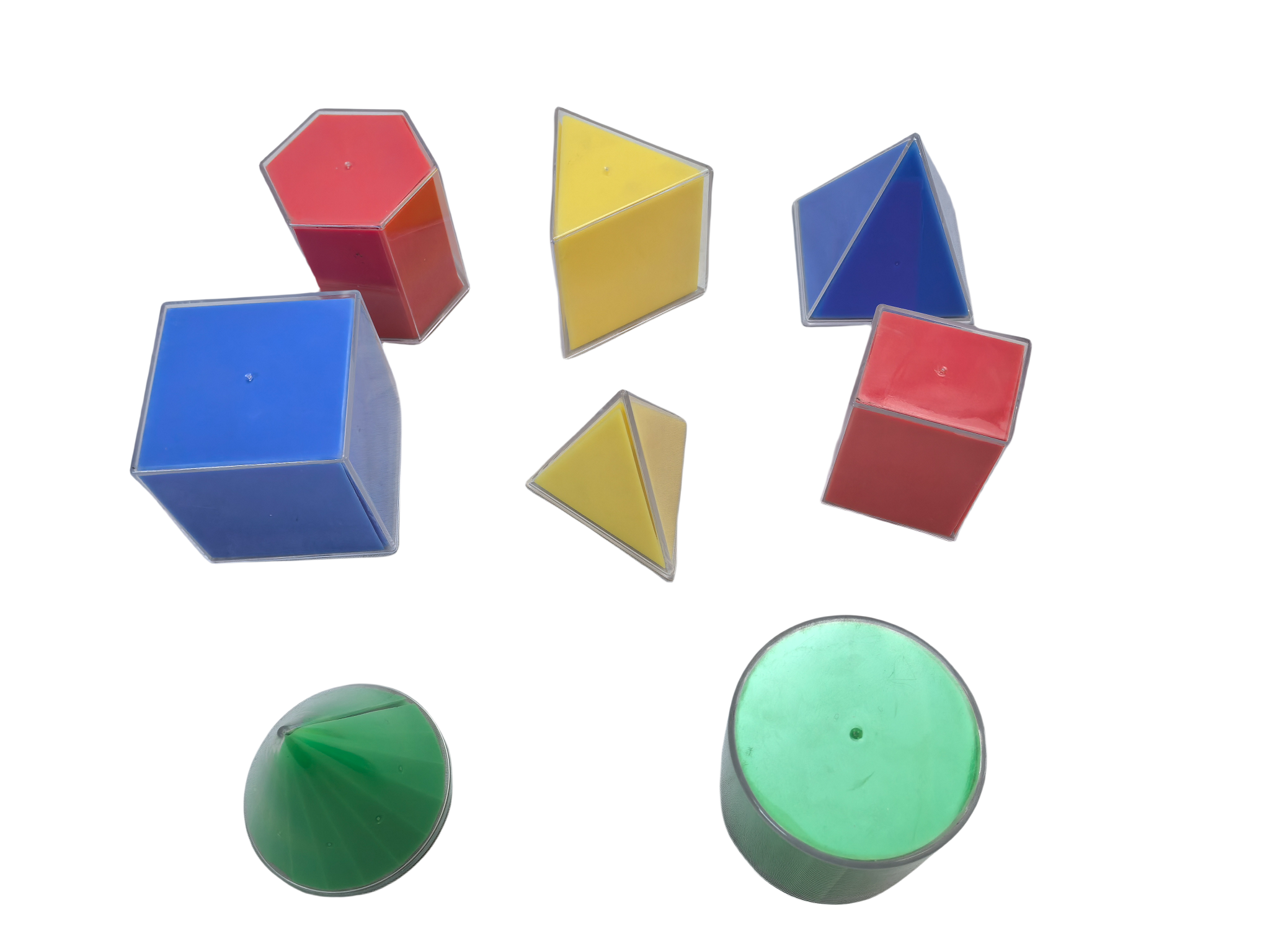 8-teiliges Set Dreidimensionale Geometrie Zerlegbares Modell Grundschule Mathematik-Lehrmittel