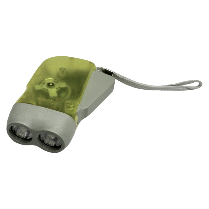Handdruck-Taschenlampe aus Kunststoff, LED-Taschenlampe
