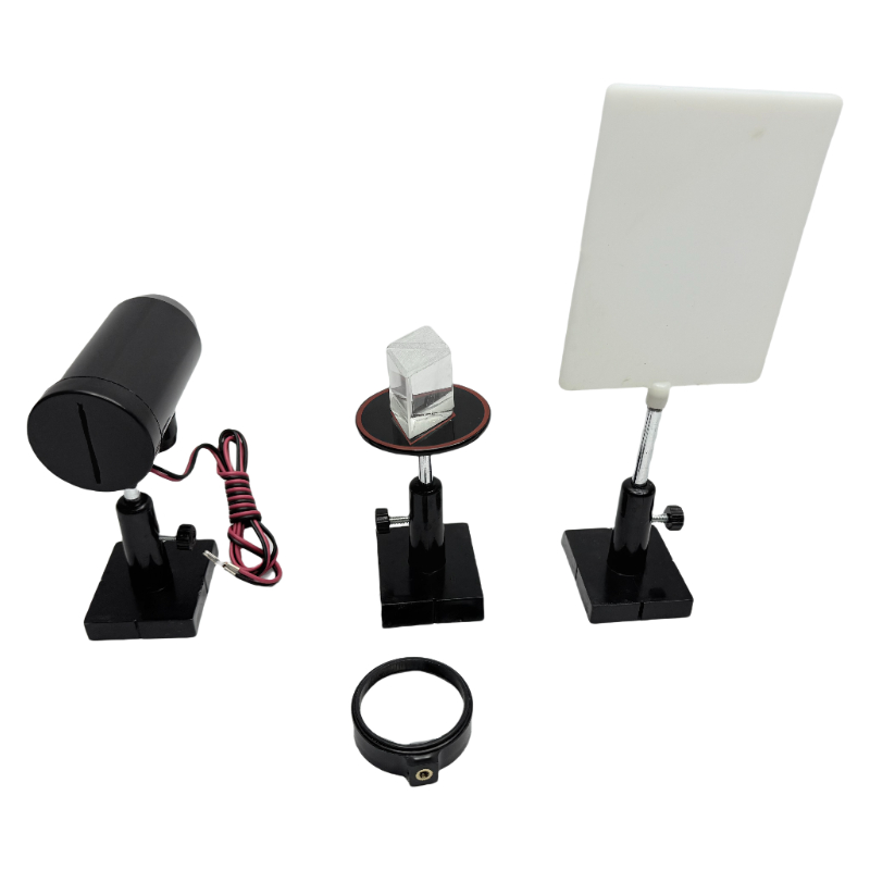 Demonstrator für Weißlichtdispersion und -synthese, Lehrmittel für Physik, optische Experimentiergeräte, Lehrmittel